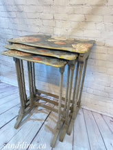 Load image into Gallery viewer, Heirloom Roses Nesting Tables
