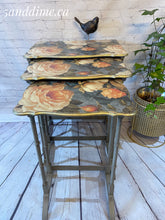 Load image into Gallery viewer, Heirloom Roses Nesting Tables