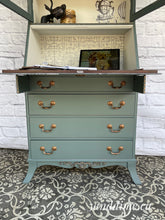 Load image into Gallery viewer, Upcycled Vintage Desk with Hutch