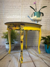 Load image into Gallery viewer, Upcycled Sunflower Accent Table