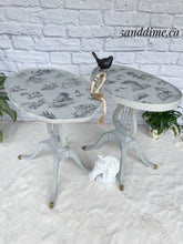 Load image into Gallery viewer, Cottage Toile Sister Tables (2)