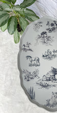 Load image into Gallery viewer, Cottage Toile Sister Tables (2)