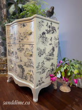 Load image into Gallery viewer, Cottage Toile Serpentine Front Chest of Drawers