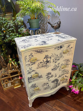 Load image into Gallery viewer, Cottage Toile Serpentine Front Chest of Drawers