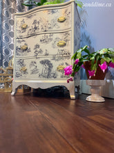 Load image into Gallery viewer, Cottage Toile Serpentine Front Chest of Drawers