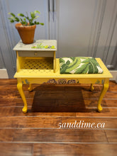 Load image into Gallery viewer, Upcycled Vintage Gossip Bench