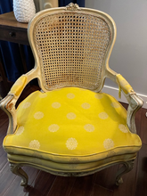 Load image into Gallery viewer, Pair French Louis XV Style Cane Back Arm Chairs (Vintage Set of 2)