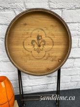 Load image into Gallery viewer, Upcycled Industrial Folding Table