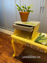 Load image into Gallery viewer, Upcycled Vintage Gossip Bench