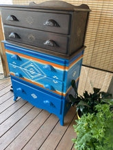 Load image into Gallery viewer, Upcycled Vintage 2 over 3 Chest of Drawers