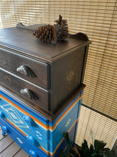 Load image into Gallery viewer, Upcycled Vintage 2 over 3 Chest of Drawers