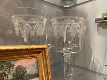 Load image into Gallery viewer, Etched Victorian Wine Goblets (Rare Set of 4)