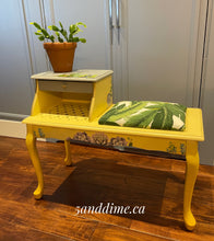 Load image into Gallery viewer, Upcycled Vintage Gossip Bench