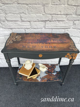 Load image into Gallery viewer, Upcycled Industrial Farmhouse Console Table