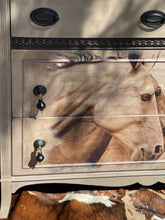 Load image into Gallery viewer, Wild Horses Upcycled Chest of Drawers