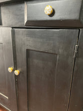 Load image into Gallery viewer, Antique Painted Step-back Cupboard