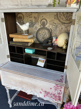 Load image into Gallery viewer, Upcycled Renaissance Revival Drop Front Secretary