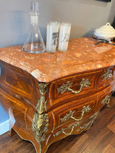 Load image into Gallery viewer, Louis XVI Styled Bombe Chest of Drawers with Marble Top