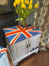 Load image into Gallery viewer, Upcycled Union Jack tables