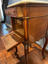 Load image into Gallery viewer, Marble Top Louis XV Side Table