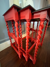 Load image into Gallery viewer, Unique Vintage Barley Twist Nesting Tables