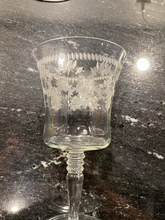 Load image into Gallery viewer, Etched Victorian Wine Goblets