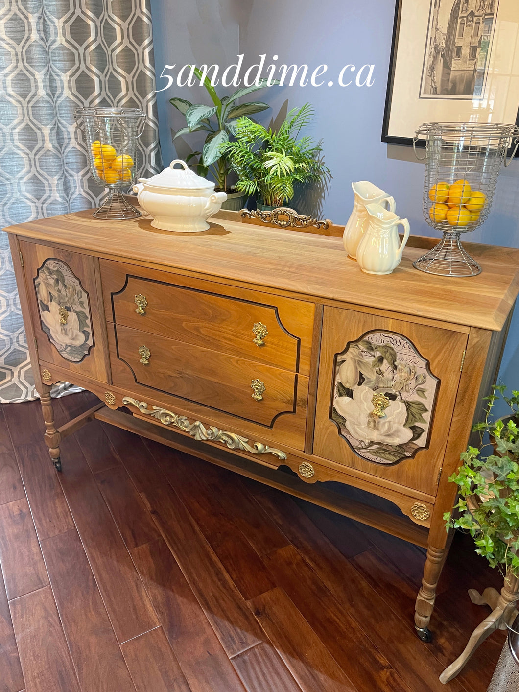 Antique Walnut Sideboard