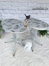 Load image into Gallery viewer, Cottage Toile Sister Tables (2)
