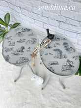 Load image into Gallery viewer, Cottage Toile Sister Tables (2)
