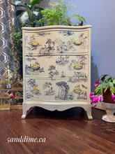 Load image into Gallery viewer, Cottage Toile Serpentine Front Chest of Drawers
