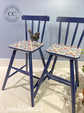 Load image into Gallery viewer, Upcycled Kids Dining Stools
