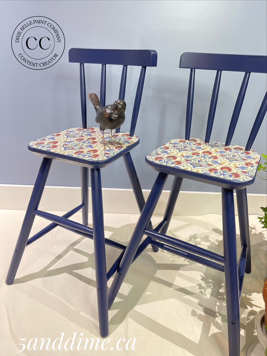 Upcycled Kids Dining Stools