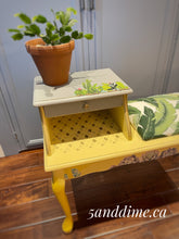 Load image into Gallery viewer, Upcycled Vintage Gossip Bench

