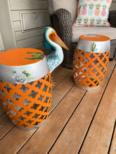 Load image into Gallery viewer, Orange Is The New Black Garden Drum Tables
