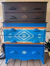 Load image into Gallery viewer, Upcycled Vintage 2 over 3 Chest of Drawers

