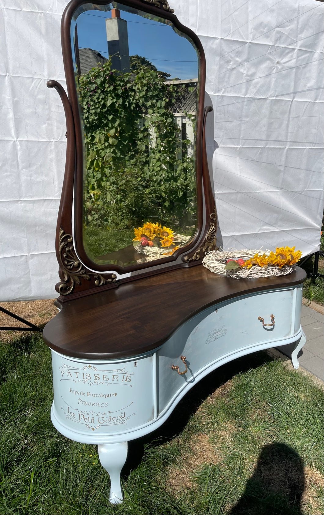 Upcycled Antique French Vanity