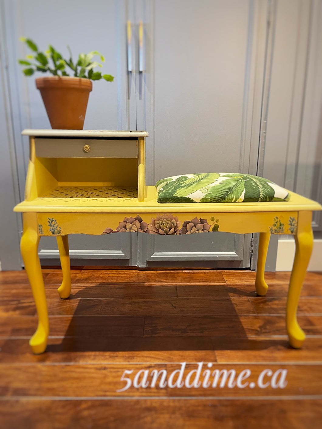 Upcycled Vintage Gossip Bench
