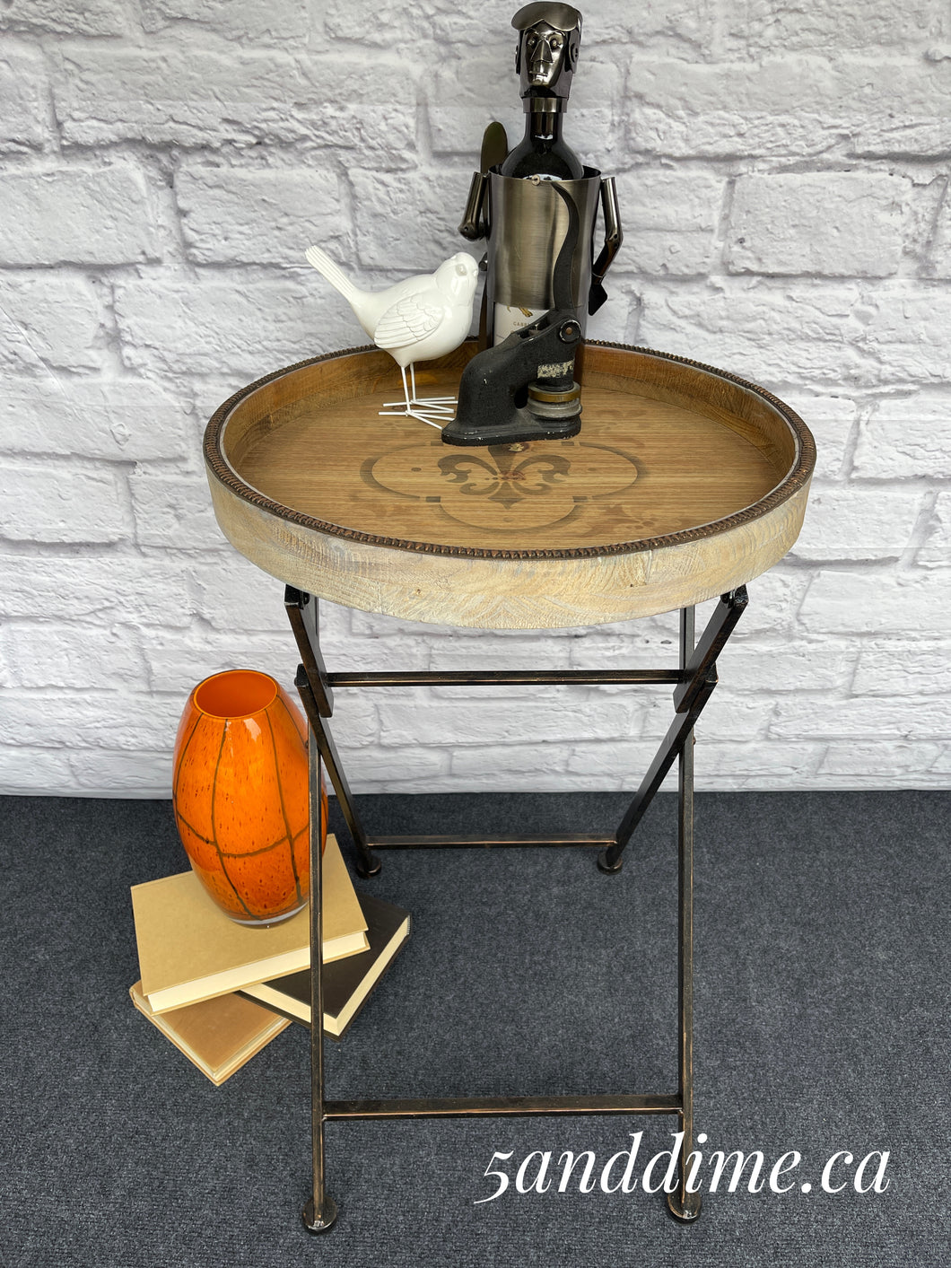 Upcycled Industrial Folding Table