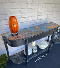 Load image into Gallery viewer, Upcycled Industrial Inspired Sofa/Console Table
