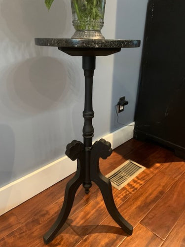 Victorian Plant Stand With Granite Top