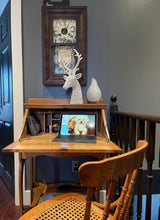 Load image into Gallery viewer, Antique Maple Ladies Secretary Desk
